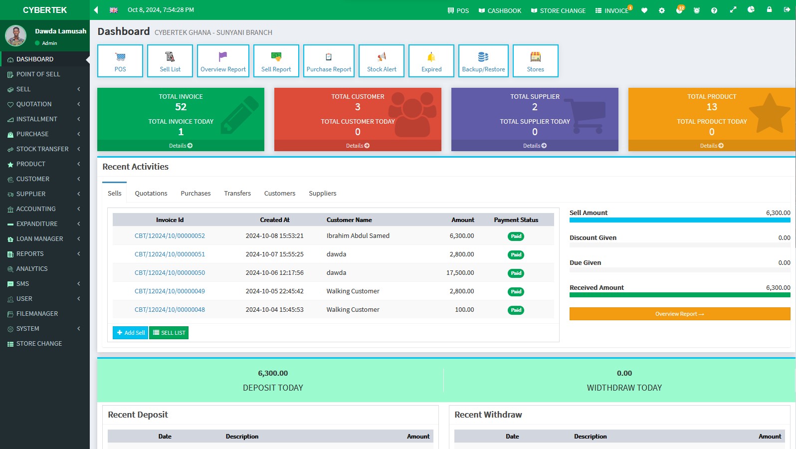 Point of Sale System